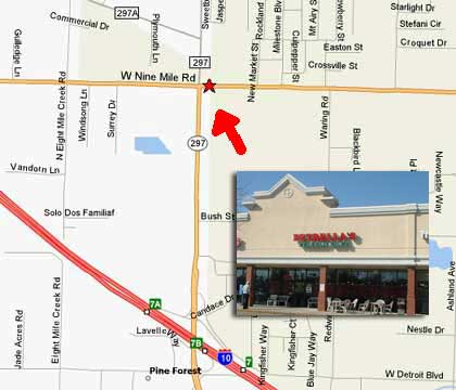 Location of Petrellas Italian Cafe